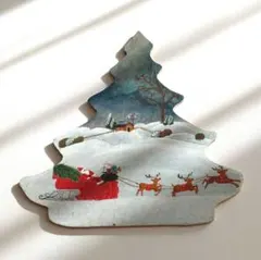 木製クリスマスツリーオブジェ