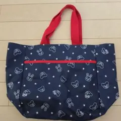 美品♡ミキハウス♡MIKI HOUSE トートバッグ ネイビー マザーズバッグ