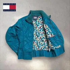 【807】TOMMY HILFIGER DENIMキルティングジャケット総柄裏地