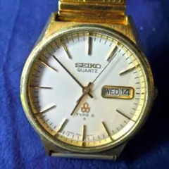 レトロなメンズ腕時計　SEIKO QUARTZ TYPEⅡ