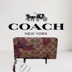 COACH ピンクリボン長財布cz326アウトレット品のサムネイル