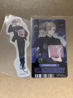 ツイステ　5周年　メタルクリアカード　チケット風しおり　ヴィル