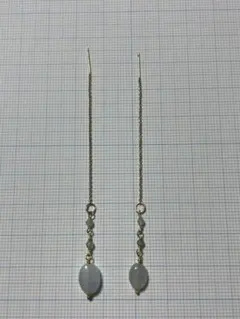 定価31900円 agete K10ピアス ピアスチャーム ベリル アガット