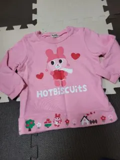 美品！ミキハウス　女の子　ピンク　トレーナー　90