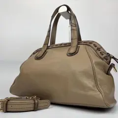 美品✨レザージュエルズ 2way クロコ型押し レザー ハンドバッグ 肩掛け 革