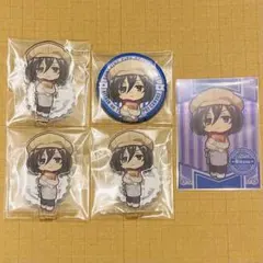 進撃の巨人 プリンスホテル イケプリ アクリルスタンド 缶バッジ 特典 ミカサ