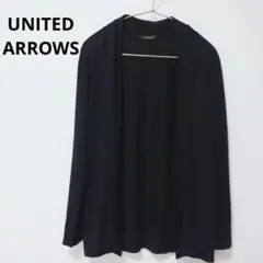 UNITED ARROWS カーディガン ブラック シルク カシミヤ混 冷房対策のサムネイル