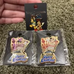 東京ディズニーランド PARTY EXPRESS ピンバッジ3種