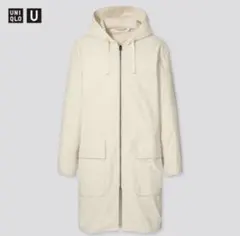 美品　着用2回　UNIQLO U オーバーサイズフーデッドコート