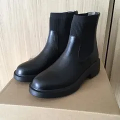 【未使用】オリエンタルトラフィック リブニットバックジップブーツ M