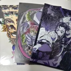 鬼滅の刃 柱展 全集中展 クリアファイル セット 胡蝶しのぶ 甘露寺蜜璃