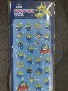 ぷくぷくシール ディズニー リトルグリーンメン ボンボンドロップシール