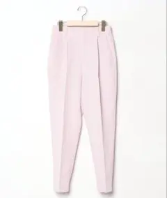 MOUSSY ピンク ハイウエスト テーパードパンツ