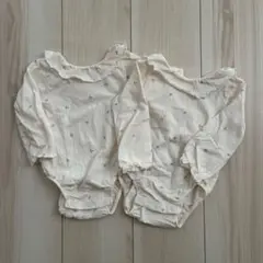 H&M フリル付きロンパース 4-6ヶ月 70サイズ 2枚セット