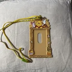 くまのプーさん パスケース ストラップ付き