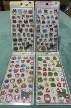 たまごっち　立体シール　3D 硬いシール４枚セット