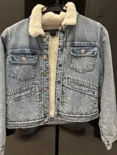 GAP デニムジャケット XL ボア裏地付き