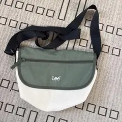 [美品] Lee ショルダーバッグ オリーブグリーン/アイボリー