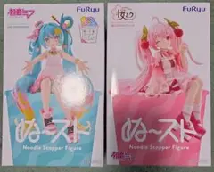 初音ミク　ぬーどるストッパー　10th　桜ミク　ウィンク　フィギュア