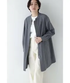 ★タグカット新品未使用★コットンナイロンダンプスタンドカラーコートのサムネイル
