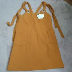 ジャンパースカート　肩リボン