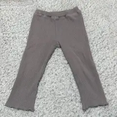 バースデイ リブ編み グレー パンツ 90cm