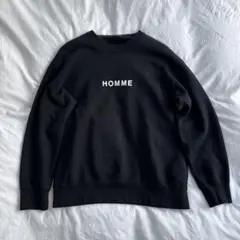 COMME des GARÇONS HOMME ロゴスウェット ブラック M