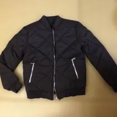 ブラックキルティングジャケット XS レディースＭ　9号