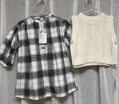 ⭐️新品タグ付き⭐️アプレレクール・ワンピース・ベスト・まとめ売り・80・送料込み