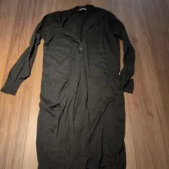 GU ブラック ロングカーディガン