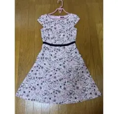 TOCCA 花柄 半袖 ワンピース ひざ丈