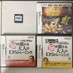 ⑥DSソフト4本セット（秘宝伝吉宗•川のぬし釣り他）動作確認済