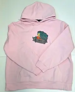 ザ·シンプソンズ ミスターバーンズ刺繍ピンクパーカー