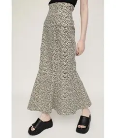 SLYマーメイドロングスカート　レオパード