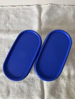 Tupperware MMだ円/青 2個セットのサムネイル