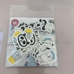 パンダ銭湯 和紙フレークシール 20枚入