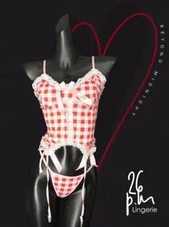 【26pm】エロ下着 ❤︎3色チェック柄リボン❤︎セクシーランジェリー 勝負