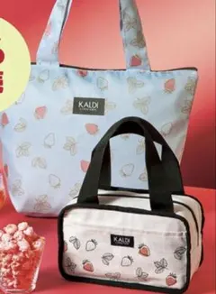 カルディ　いちごバッグ　2026 保冷バッグ