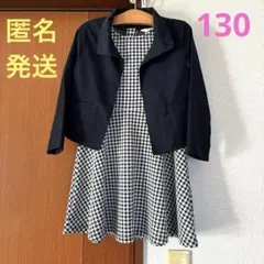 H&M 半袖ワンピース　千鳥格子柄 COMME CA ISM ジャケット