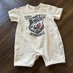 トムとジェリー ベージュ　ロンパース 80cm