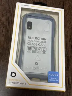 AQUOS wish 3 ペールブルー スマホケース 6397のサムネイル