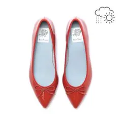 【美品】エマフランシス　バレエシューズ　オレンジ　23のサムネイル