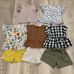 【3点セット】ショートパンツ　キュロット　短パン　110