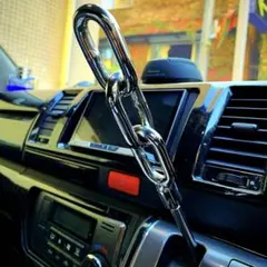 オールステンレス チェーン シフトノブ 延長アダプター サイズ変更可能 