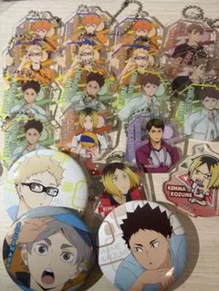 ハイキュー キーホルダー 缶バッチ まとめ売り