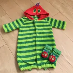 はらぺこあおむし　フリース　着ぐるみ 50-70cm スリーパー