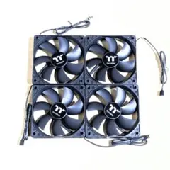 Thermaltake PC用 ブラシレス ケースファン 4個セット
