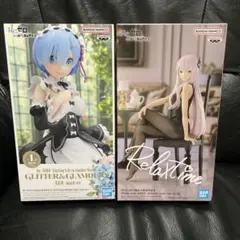 Re:ゼロ リゼロ レム エキドナ フィギュア セット