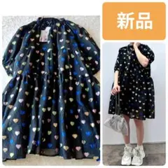新品♥SisterJane◆Canvas Heart ミニワンピース◆ジャガードのサムネイル