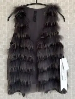 ディニテコリエ　ファー　ジレ　ベスト　Dignite collier 新品未使用